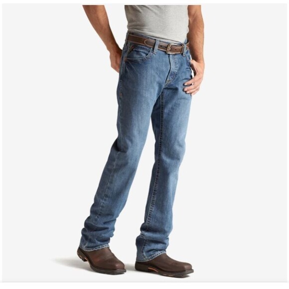 Ariat Flint Flame Resistant M4 Low Rise Basic Boot Cut Jeans 38 / 36 - Picture 1 of 9
